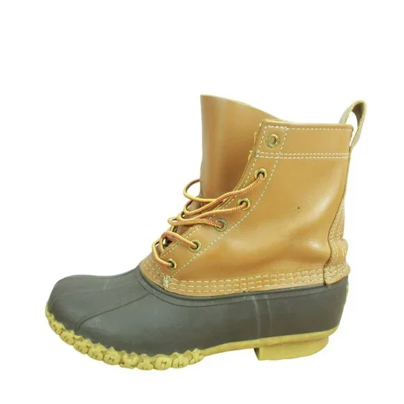 L.L. Bean | Shoes | Ll Bean Brown Leather 8 Lace Up Round  display picture 1